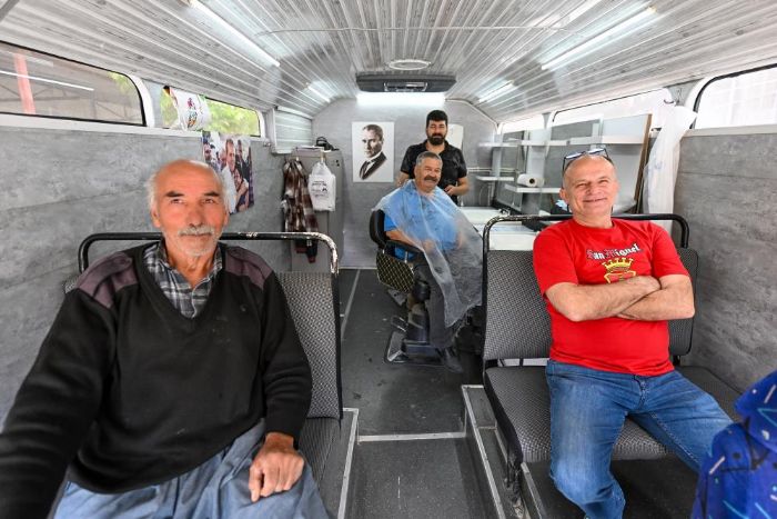 Mersin'de mobil kuaf�r hizmeti bayram �ncesi yollarda