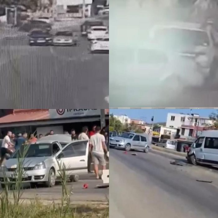 Husumetliler trafikte arpan oto oyunu gibi kavga etti: 3 yaral