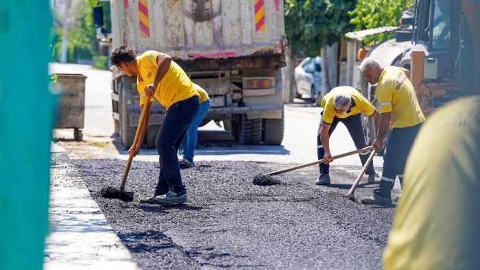 Tarsus'ta 9 mahallede asfalt yama almas tamamland