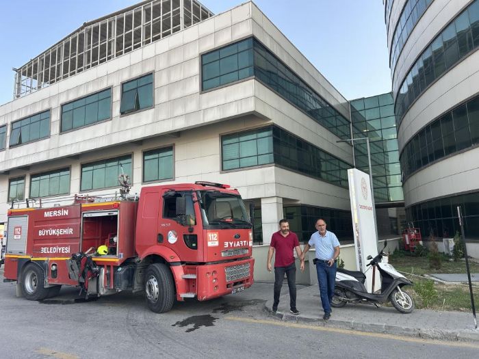 Hastanenin bodrum katndan ykselen dumanlar ekipleri alarma geirdi
