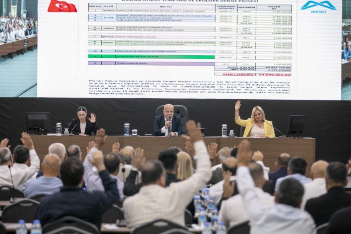 Mersin'de 84 milyon avroluk atksu projesi iin meclisten yetki kt