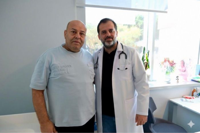 Yurt dndan gelen mide kanseri hastas Mersinde salna kavutu