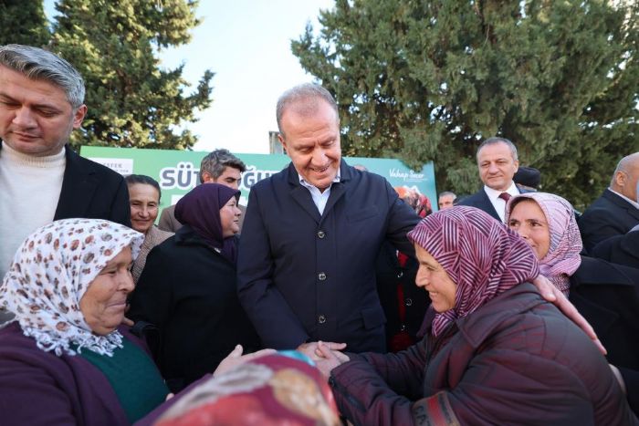 Mersin'de �reticilere 's�t so�utma tank�' deste�i