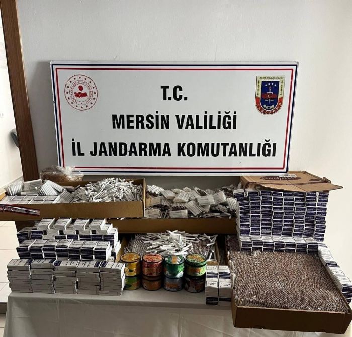 Mersin�de sigara ka�ak��l��� operasyonu: 32 bin 120 makaron ele ge�irildi