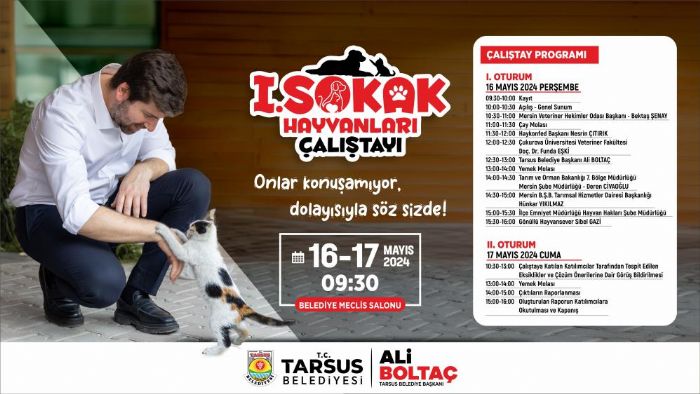 Tarsus'ta 'Sokak Hayvanlar altay' dzenlenecek